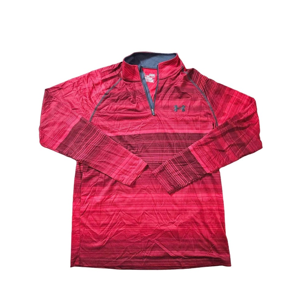 Under Armour Heatgear Loose 1/4 Zip Men's Pullover Active Top Red